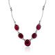 Red Amber Statement Necklace The Sangria, image 