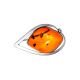 Whimsical Silver Amber Brooch The Rialto, image 