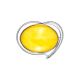 Heart Motif Silver Amber Brooch The Rialto, image 