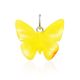 Cute Amber Butterfly Pendant, image 
