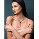 Refined Silver Necklace With Cognac Amber The Josephine, image , picture 2