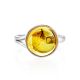 Classy Amber With Fossil Insect Ring The Clio, Ring Size: Adjustable, image , picture 4