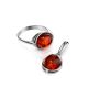 Lovely Cognac Amber Ring In Sterling Silver The Amigo, Ring Size: 9.5 / 19.5, image , picture 5