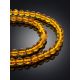 Iridescent Amber Beaded Necklace, Length: 44, image , picture 2