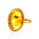 Alluring Natural Amber With Fossil Spider Cocktail Ring The Clio, Ring Size: Adjustable, image , picture 4