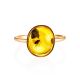 Natural Amber With Fossil Insect Ring The Clio, Ring Size: 8 / 18, image , picture 4