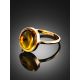 Natural Amber With Fossil Insect Ring The Clio, Ring Size: 8 / 18, image , picture 3