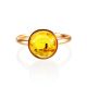 Luminous Gold Amber Ring The Clio, Ring Size: 6.5 / 17, image , picture 4