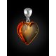 Luminous Amber Heart Pendant, image , picture 3