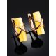 Gold Plated Earrings With Honey Amber The Scandinavia, image , picture 2