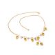 Luminous Gilded Silver Citrine Necklace, image , picture 3
