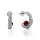 Boho Style Silver Amber Earrings The Palazzo, image 