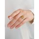 Amber With Fossil Midge Adjustable Ring The Clio, Ring Size: Adjustable, image , picture 4