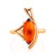 Cognac Amber Golden Ring, Ring Size: 6.5 / 17, image , picture 3