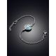 Tree Of Life Silver Turquoise Chain Bracelet, image , picture 2