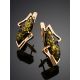 Amber Earrings In Gold-Plated Silver The Vesta, image , picture 2