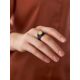 Honey Amber Leather Ring The Nefertiti, Ring Size: Adjustable, image , picture 5