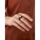 Honey Amber Leather Ring The Nefertiti, Ring Size: Adjustable, image , picture 5