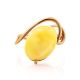 Oval Cut Amber Ring In Gold-Plated Silver The Sigma, Ring Size: 11 / 20.5, image , picture 4
