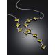 Gorgeous Natural Amber Necklace In Sterling Silver, Length: 46, image , picture 3