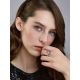 Chic Silver Amethyst Ring, Ring Size: 8.5 / 18.5, image , picture 3