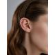 Trendy Silver Ear Cuff With Crystal And Pearl the Palazzo, image , picture 5