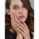 Bold Rose Plated Silver Ring The ICONIC, Ring Size: Adjustable, image , picture 3
