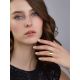 Contemporary Brush Finish Gold Plated Silver Ring The ICONIC, Ring Size: Adjustable, image , picture 4