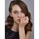 Boho Chic Style Silver Amber Ring The Palazzo, Ring Size: Adjustable, image , picture 4