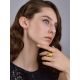 Unclosed Gorgeous Gold-Plated Silver Ring The Liquid, Ring Size: Adjustable, image , picture 5