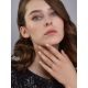 Trendy Rose Plated Silver Interwoven Ring The ICONIC, Ring Size: Adjustable, image , picture 4