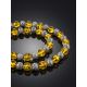 Stunning Amber And Silver Ball Beaded Necklace The Goddes, image , picture 3
