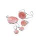 Chic Rose Motif Silver And Oyster Shell Pendant, image , picture 5