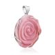 Charming Rose Motif Oyster Shell Pendant, image , picture 4