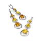 Lemon Amber Dangle Pendant In Silver The Orion, image , picture 5