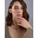 Boho Chic Style Gilded Silver Amber Ring The Palazzo, Ring Size: Adjustable, image , picture 4