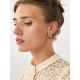 Chic Gold Plated Silver Amber Earrings The Swan, image , picture 3