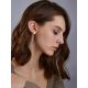 Refined Rose Gold-Plated Silver Chain Earrings With Amber The Palazzo, image , picture 4