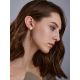 Chic Rose Gold-Plated Silver Chain Earrings With Amber The Palazzo, image , picture 3