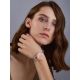 Rose Motif Silver And Oyster Shell Cuff Bracelet, image , picture 3