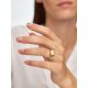 Stylish Silver Ring With Honey Amber The Saturn, Ring Size: 6 / 16.5, image , picture 4