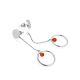 Stylish Silver Chain Earrings With Amber The Palazzo, image , picture 3