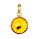 One Of A Kind Amber With Fossil Bug Pendant The Clio, image 