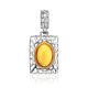Geometric Silver Amber Pendant The Venus, image 