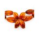 Floral Motif Cognac Amber Choker Necklace, image , picture 4