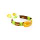 Colorful Leather Slider Bracelet With Amber, image , picture 3