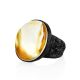 Exclusive Amber In Leather Ring, Ring Size: Adjustable, image , picture 3
