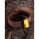 Handcrafted Leather Bracelet With Amber And Wood, image , picture 3