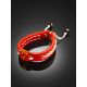 Surfer Aesthetic Leather Slider Bracelet With Amber, image , picture 2
