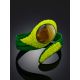 Colorful Green Leather Bracelet With Natural Amber Centerstone, image , picture 2